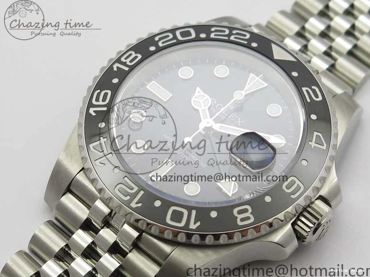 0108 Trendsetting GMT-Master II 116710 LN Black Ceramic 904L D1F 1:1 Best Edition On Jubilee Bracelet SA 2957